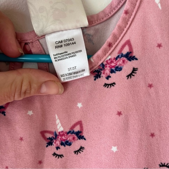 Jenna & Jessie Pink Unicorn Dress 3T (fits Like 4T) Toddler Girls Twirl Dress - Picture 4 of 13